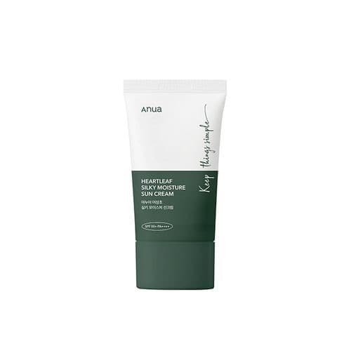 Anua Heartleaf Silky Moisture Sun Cream 50ml كريم الشمس المرطب الحريري من أنوا هارتليف