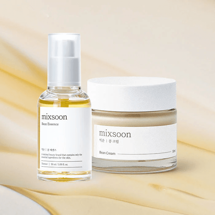 (Mixsoon Bean Duo( Bean Essence 50ml +Bean Cream مجموعة تجديد الرطوبة والعناية بالمسام
