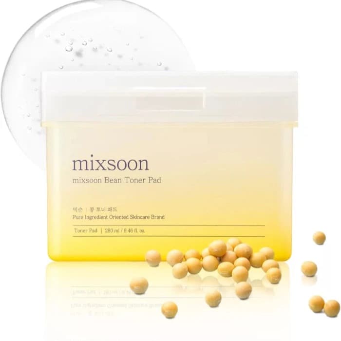 MIXSOON BEAN TONER PAD - 70PADS | ميكسون مناديل التونر المشبعة بمستخلصات الفاصوليا - 70 قطعة