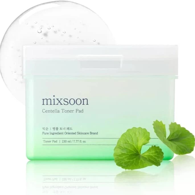 MIXSOON CENTELLA ASIATICA TONER PAD - 230ML | ميكسون وسادات تونر السينتيلا - ١٢٠ قطعة