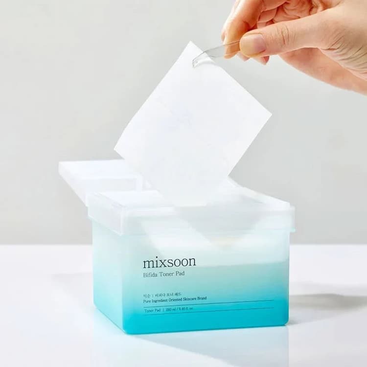 MIXSOON - Bifida Toner Pad - لبادات تونر البيفيدا من مكسون 120 قطعة