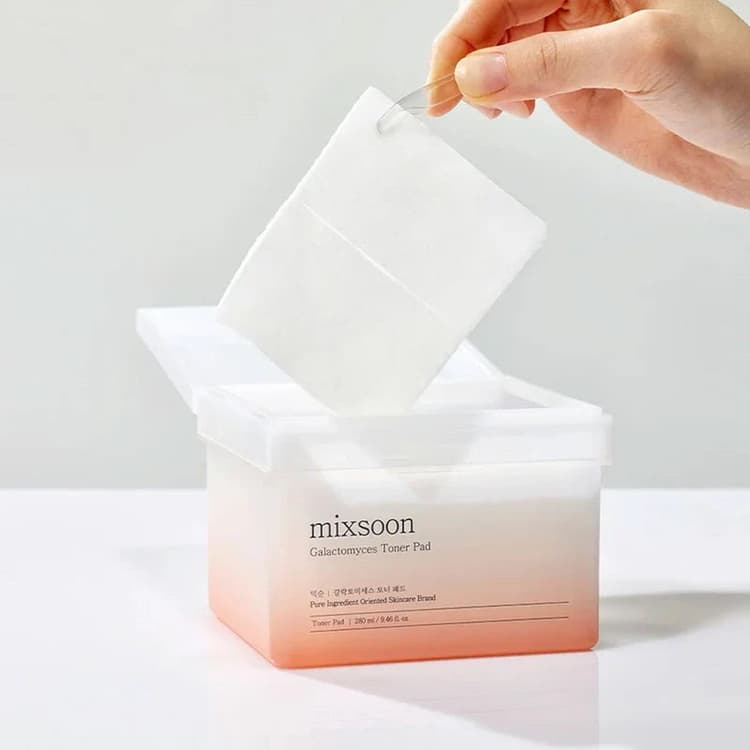 MIXSOON - Galactomyces Toner Pad - لبادات تونر الجالاكتوميسيس من مكسون ٦٠ قطعة